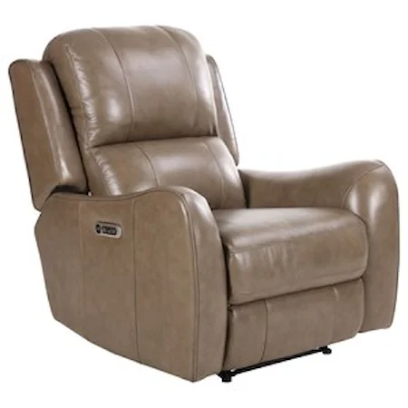 Casual Power Recliner with USB and Power Headrest